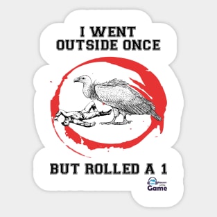 DnD Failed Roll Sticker